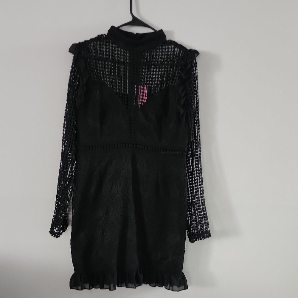 Elegant Black Lace Dress